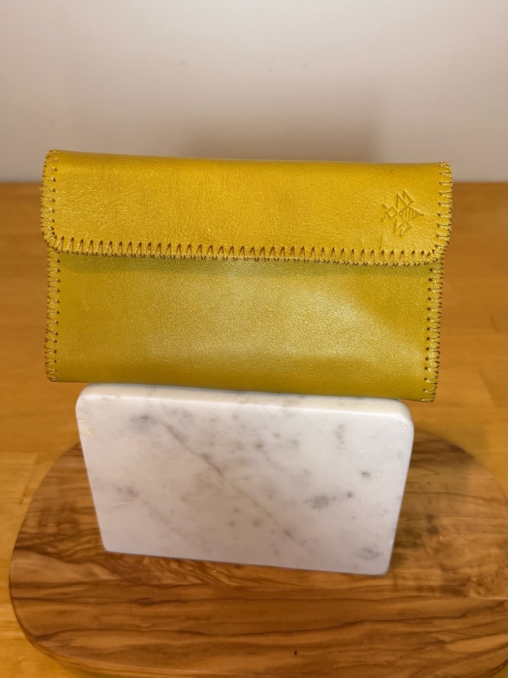 Lyons Leather Co. Travel Wallet in Citric
